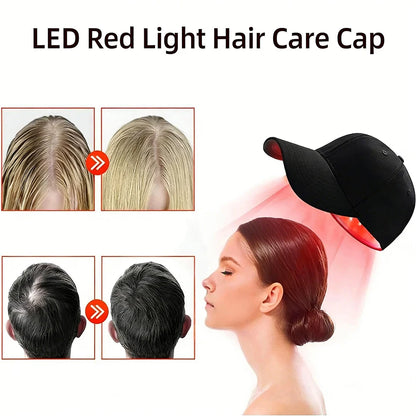 660Nm 850Nm near Infrared Red Light Therapy Hair Cap 56Pcs Led Bulbs Growth Hat Electric anti Hair Loss Relax Scalp Massager