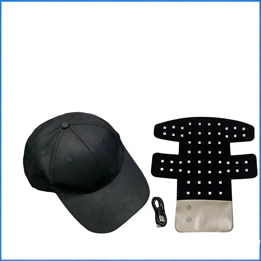 660Nm 850Nm near Infrared Red Light Therapy Hair Cap 56Pcs Led Bulbs Growth Hat Electric anti Hair Loss Relax Scalp Massager
