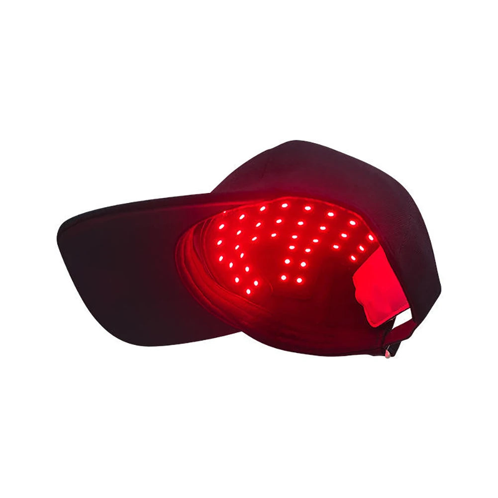 660Nm 850Nm near Infrared Red Light Therapy Hair Cap 56Pcs Led Bulbs Growth Hat Electric anti Hair Loss Relax Scalp Massager